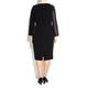 MARINA RINALDI DRESS WITH ASYMMETRIC SLEEVE DESIGN & SIDE PANELS