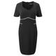 Marina Rinaldi BLACK TAILORED DRESS WITH PINK DETAILS