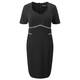 Marina Rinaldi BLACK TAILORED DRESS WITH PINK DETAILS