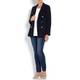 Marina Rinaldi navy double breasted blazer