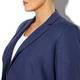 MARINA RINALDI French navy linen JACKET