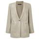 MARINA RINALDI SILVER SHEEN LINEN JACKET