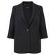 MARINA RINALDI BLACK LINEN BLAZER JACKET