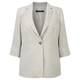 MARINA RINALDI STONE BEIGE LINEN JACKET