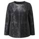 Marina Rinaldi black laser cut leather jacket