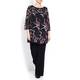 Marina Rinaldi foral print chiffon tunic