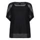 MARINA RINALDI semi-sheer knitted black TUNIC