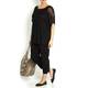 MARINA RINALDI semi-sheer knitted black TUNIC