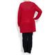 Marina Rinaldi textured red cotton CARDIGAN