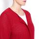 Marina Rinaldi textured red cotton CARDIGAN