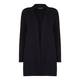 MARINA RINALDI longline collarless black CARDIGAN