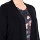 MARINA RINALDI longline collarless black CARDIGAN