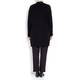 MARINA RINALDI longline collarless black CARDIGAN