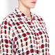 Marina Rinaldi silk abstract red print SHIRT