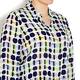 Marina Rinaldi silk abstract blue print SHIRT