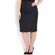 MARINA RINALDI black brocade pencil SKIRT