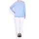 Marina Rinaldi sky layered-look silk mix SWEATER