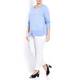 Marina Rinaldi sky layered-look silk mix SWEATER