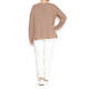 Marina Rinaldi bronze pink metallic sweater