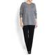 MARINA RINALDI GEOMETRIC INTARSIA MOHAIR BLEND SWEATER