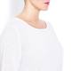 Marina Rinaldi horizontal rib white cotton SWEATER