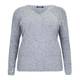 MARINA RINALDI DOVE GREY JEWEL EMBELLISHED SWEATER