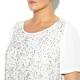 MARINA RINALDI ivory sequinned TOP