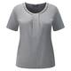 MARINA RINALDI DOVE GREY EMBELLISHED TOP