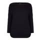 MARINA RINALDI black batwing boatneck beaded trim TOP