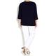 Marina Rinaldi navy embellished TOP