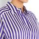 Marina Rinaldi violet striped Tunic