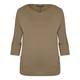 MARINA RINALDI khaki jersey TUNIC