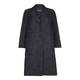 MARINA RINALDI black brocade formal COAT