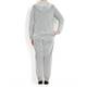 Marina Rinaldi GREY VELVET TRACK SUIT WITH SATIN DETAIL