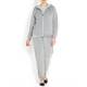 Marina Rinaldi GREY VELVET TRACK SUIT WITH SATIN DETAIL