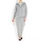 Marina Rinaldi GREY VELVET TRACK SUIT WITH SATIN DETAIL