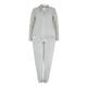 Marina Rinaldi GREY VELVET TRACK SUIT WITH SATIN DETAIL