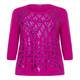 Marina Rinaldi Magenta sequined SWEATER