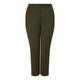 MARINA RINALDI TROUSERS WITH HEM STRAPS OLIVE
