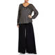 MARINA RINALDI PALAZZO TROUSERS BLACK