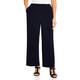 Marina Rinaldi Cropped Triacetate Trousers Navy