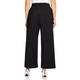 Marina Rinaldi Wide Leg Cropped Stretch Cotton Trousers Black