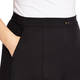 Marina Rinaldi Wide Leg Cropped Stretch Cotton Trousers Black