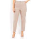 MARINA RINALDI VIRGIN WOOL AND SILK BLEND TROUSER BEIGE