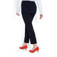 MARINA RINALDI NAVY FRONT FASTENING FRONT CREASE TROUSER 