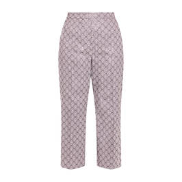 Marina Rinaldi Cropped Jacquard Trouser Violet - Plus Size Collection