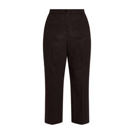 Marina Rinaldi Cropped Jacquard Trouser Black - Plus Size Collection