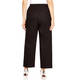 Marina Rinaldi Cropped Jacquard Trouser Black