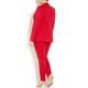 Marina Rinaldi red narrow leg jersey crepe TROUSERS