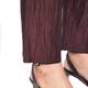 Marina Rinaldi Mahogany crushed linen silk TROUSERS